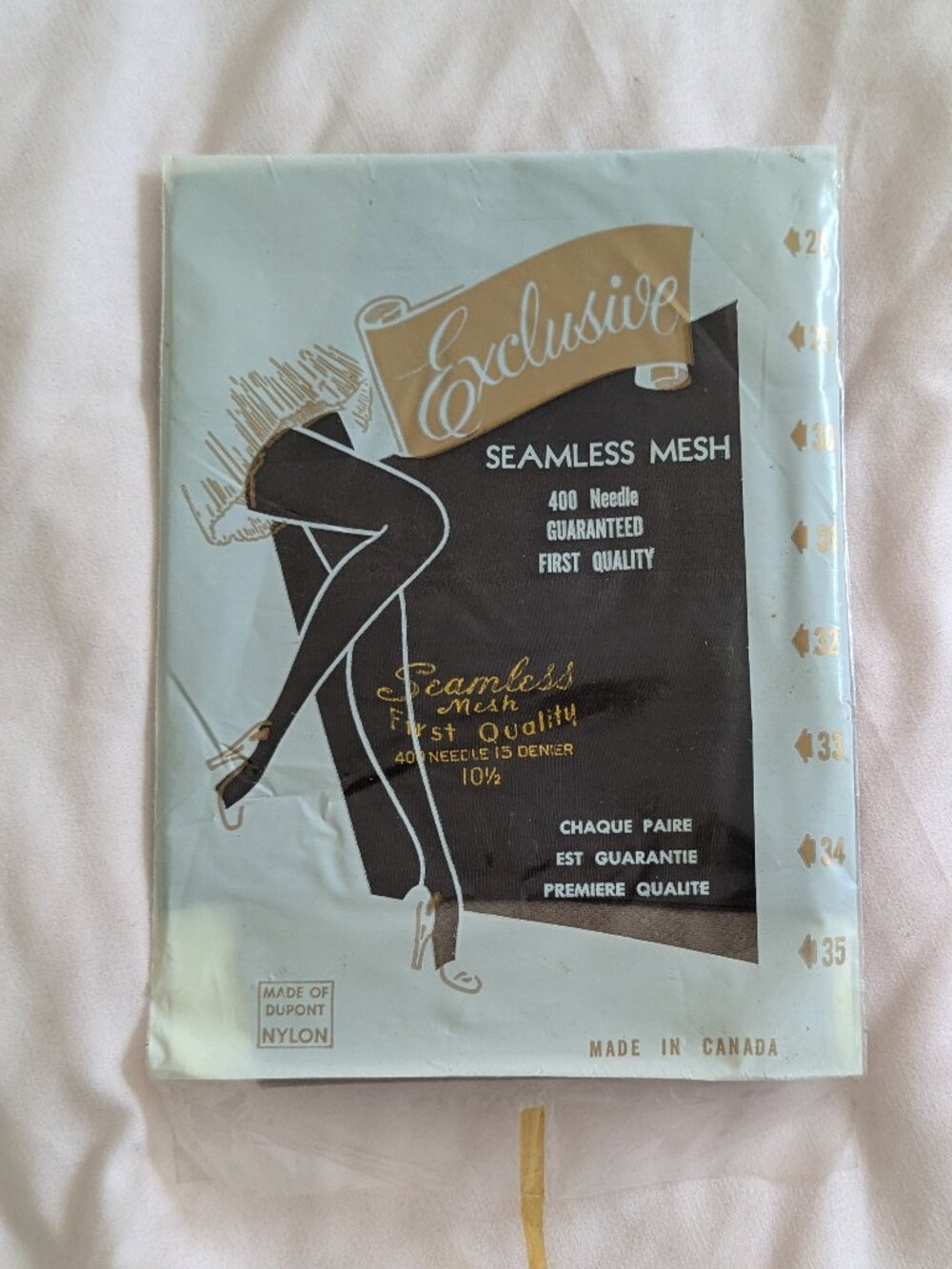 Exclusive Vintage 15 Denier Mesh Stockings 10.5